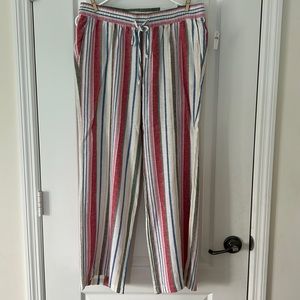 Multicolor linen pants